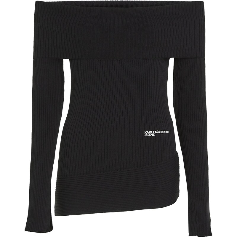 KARL LAGERFELD JEANS Tričko čierna / biela 66263305