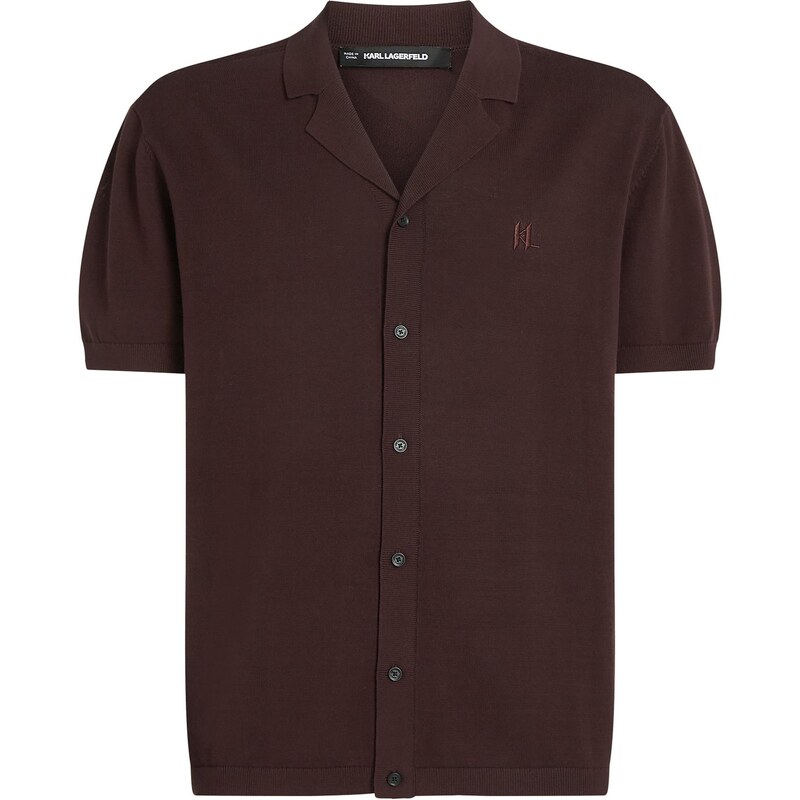 Karl Lagerfeld Košeľa tmavohnedá 66263302