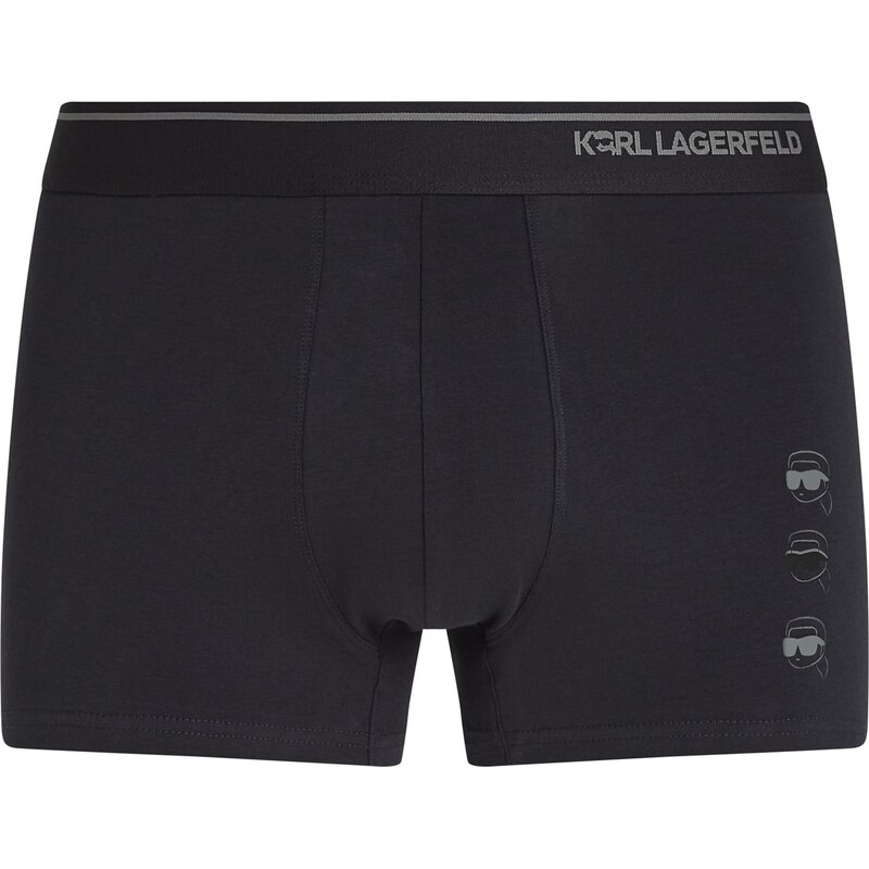 Karl Lagerfeld Boxerky Ikon sivá / antracitová / farby bahna 66263341