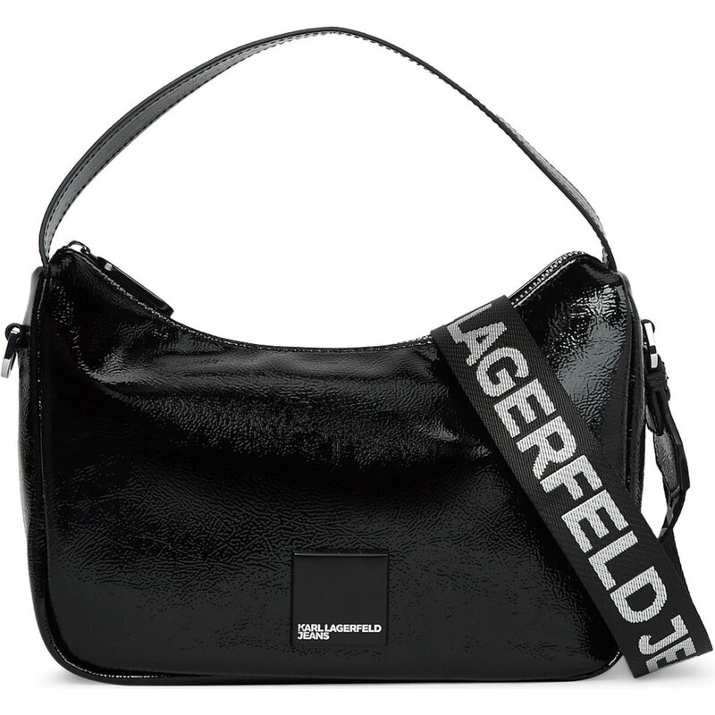 KARL LAGERFELD JEANS Kabelka striebornosivá / čierna 66263327