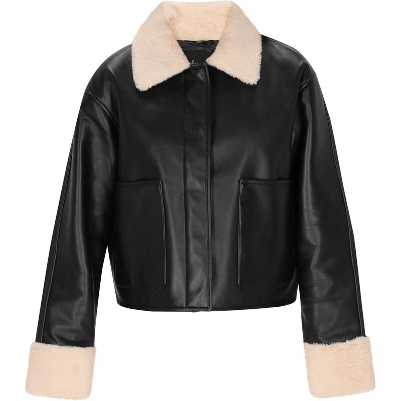 faina Prechodná bunda krémová / čierna 66144138