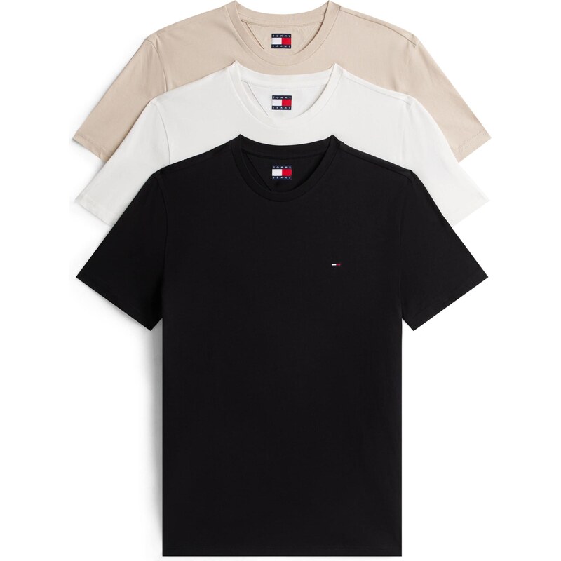 Tommy Jeans Tričko béžová / čierna / biela 66263607