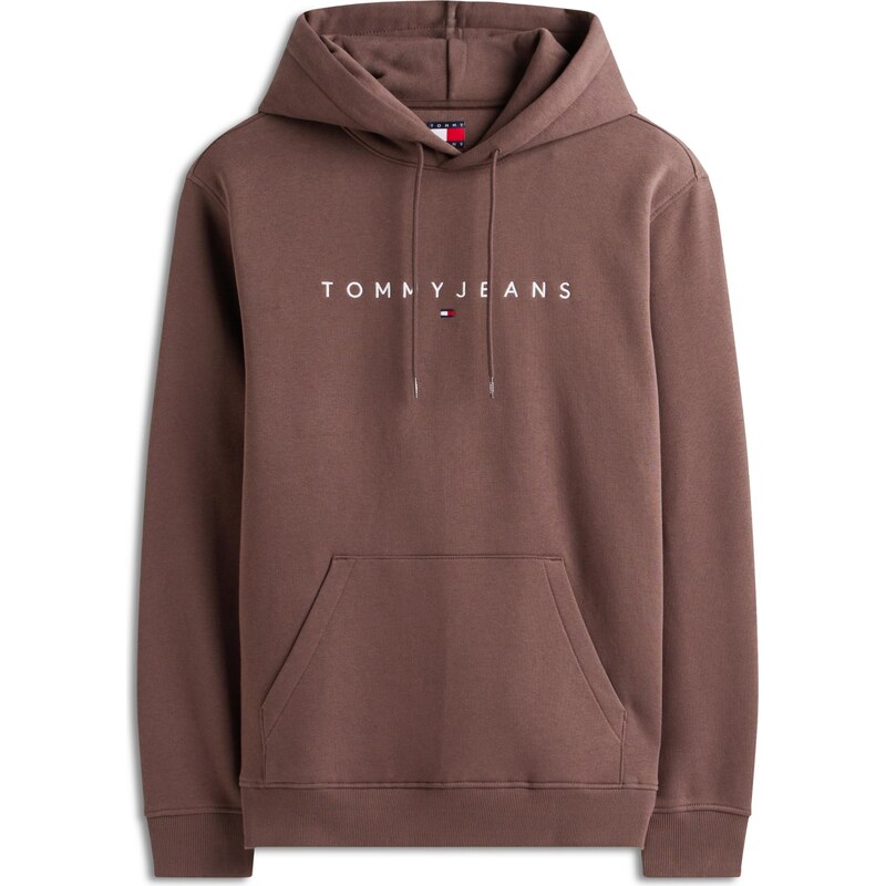 Tommy Jeans Mikina hnedá / biela 66263649