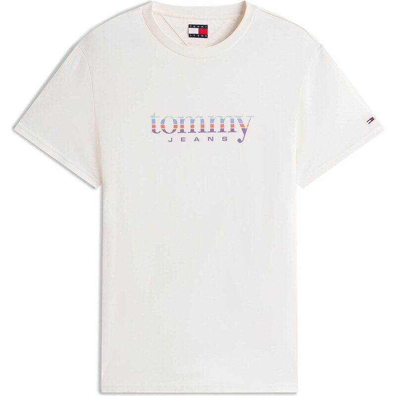 Tommy Jeans Tričko svetlomodrá / levanduľová / tmavooranžová / biela 66263693
