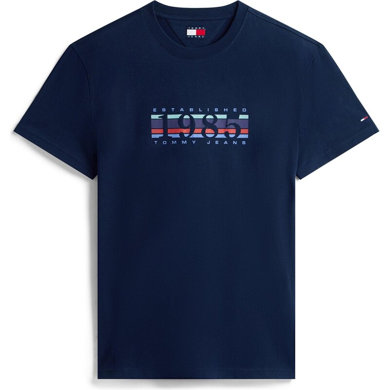 Tommy Jeans Tričko námornícka modrá / svetlomodrá / fialová / červená 66263708