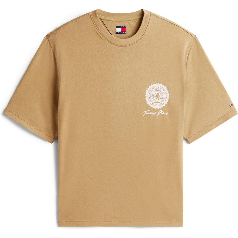 Tommy Jeans Tričko 90S béžová / biela 66263717