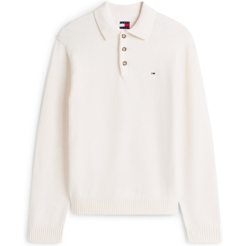 Tommy Jeans Sveter ESSENTIAL biela ako vlna 66263727