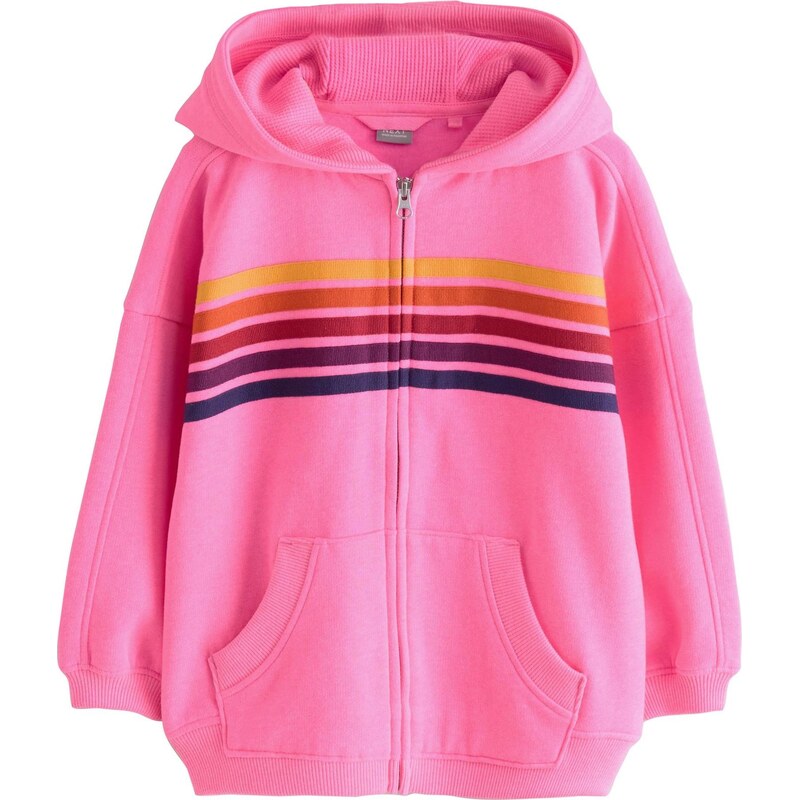 Next Tepláková bunda žltá / baklažánová / oranžová / ružová 66263788