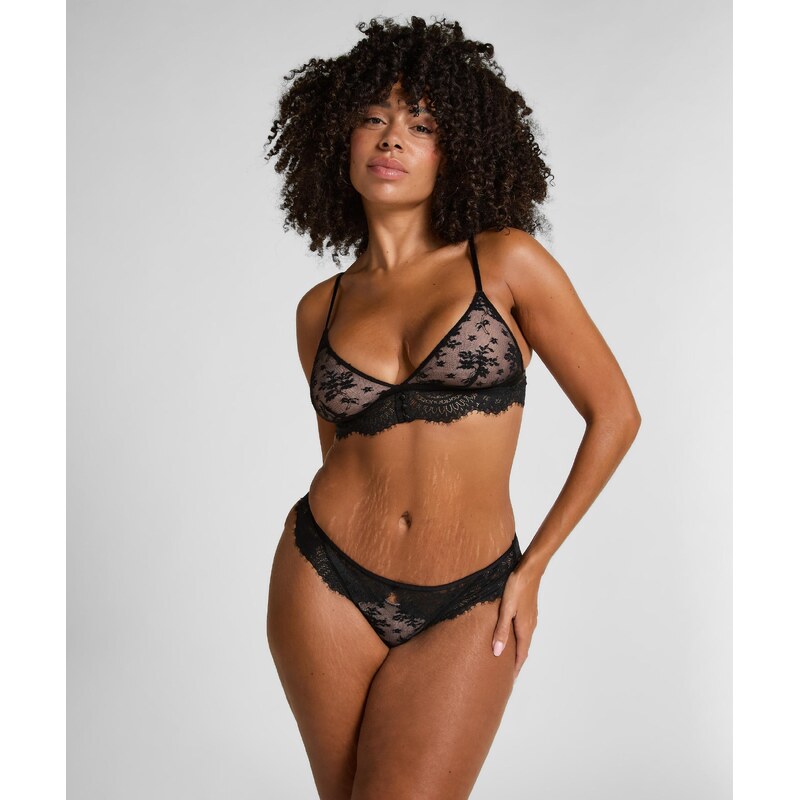 Hunkemöller Nohavičky Lou telová / čierna 66263858
