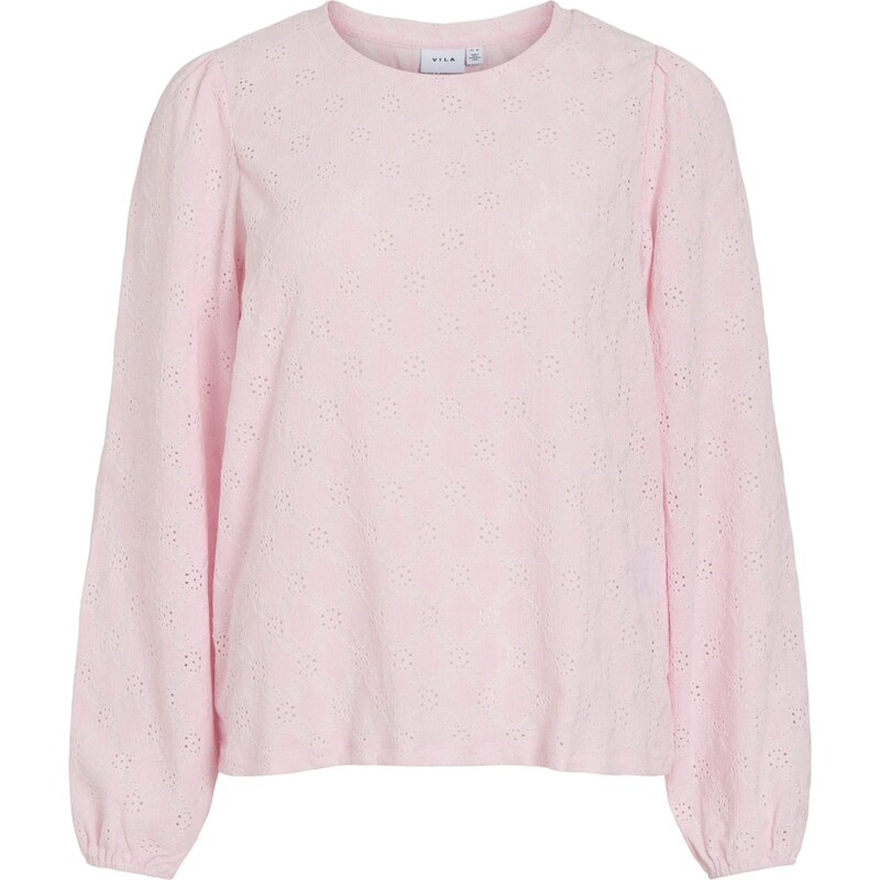 VILA Tričko VIAsta ružová 66263868