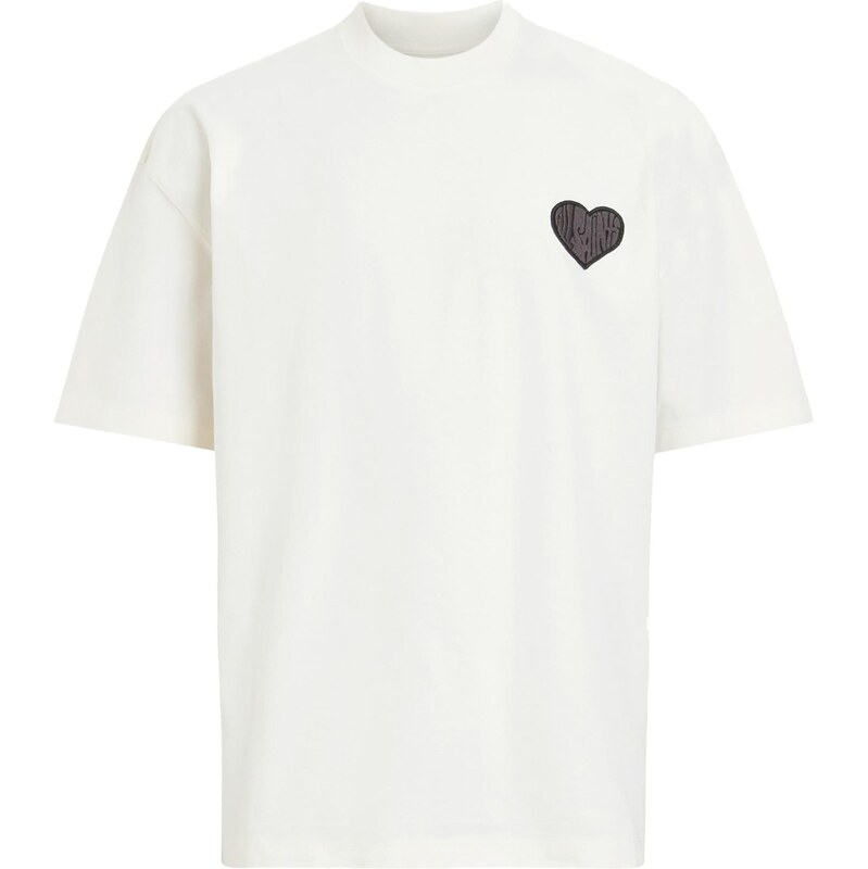 AllSaints Tričko LOVER čierna / šedobiela 66263886