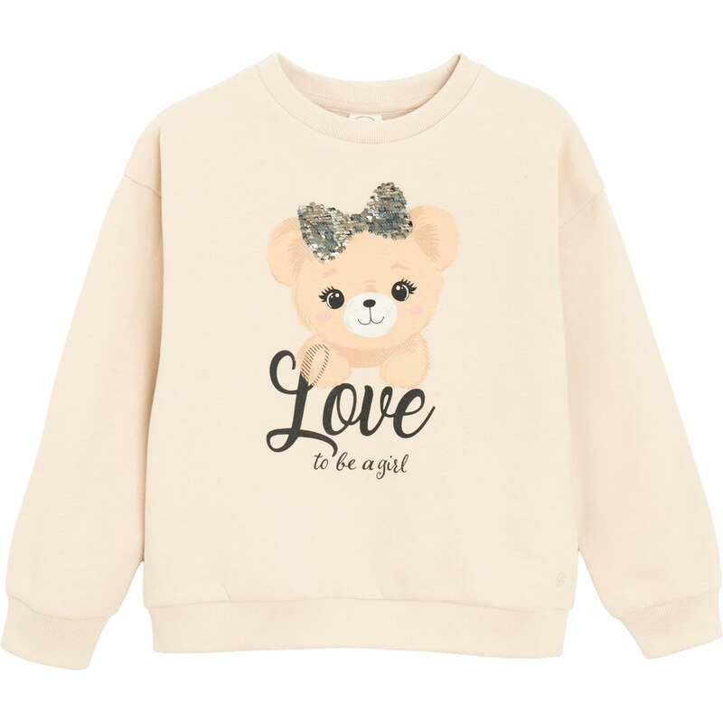 Cool Club Tepláková bunda béžová / čierna 66263915