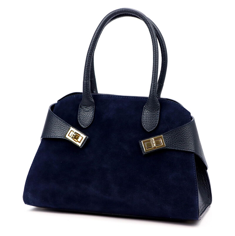 Kožená kabelka Luka modrá KZ2259857 66269216