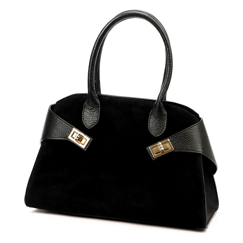 Kožená kabelka Luka čierna KZ2259853 66269220