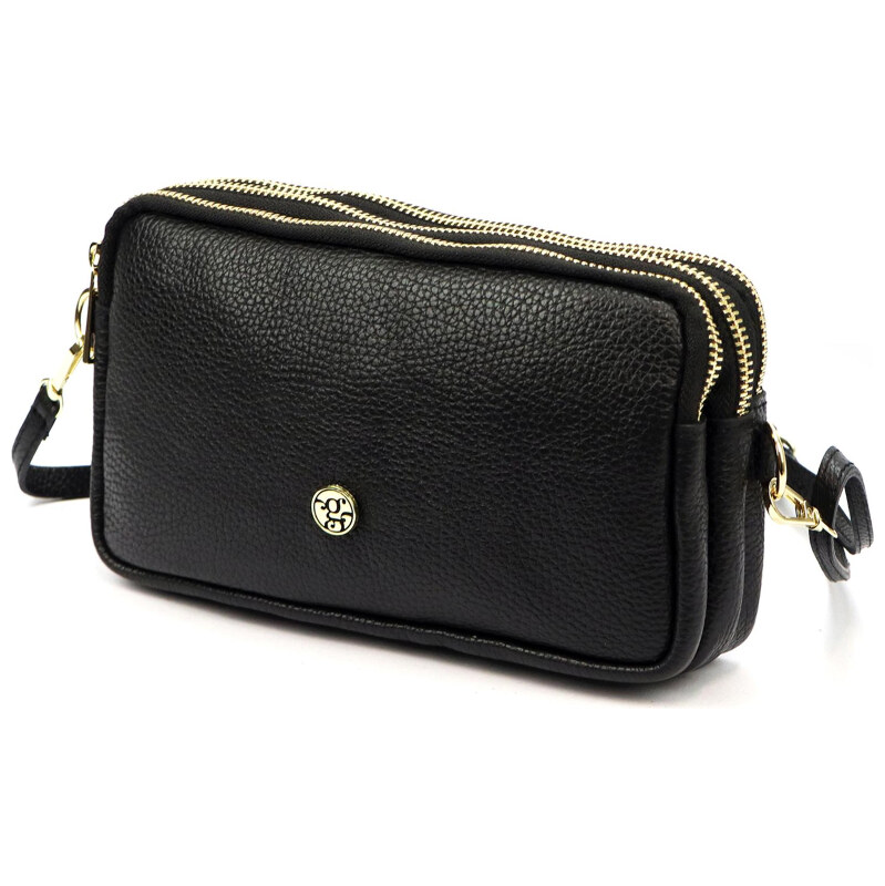 Kožená kabelka Gregorio čierna KZ2259691 66269231