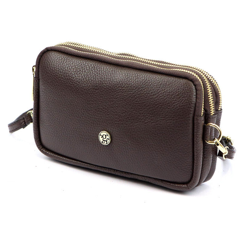 Kožená kabelka Gregorio hnedá KZ2259692 66269230