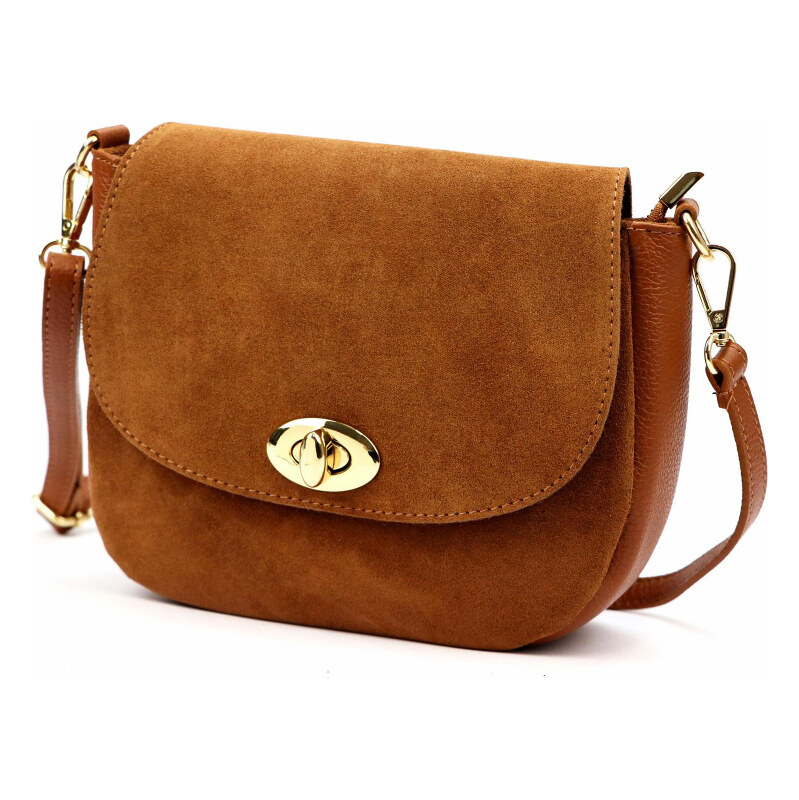 Kožená kabelka Luka hnedá KZ2259819 66269249