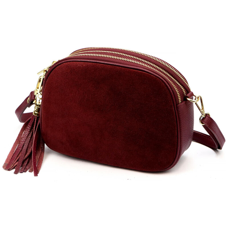 Kožená kabelka Luka vínová KZ2259723 66269264