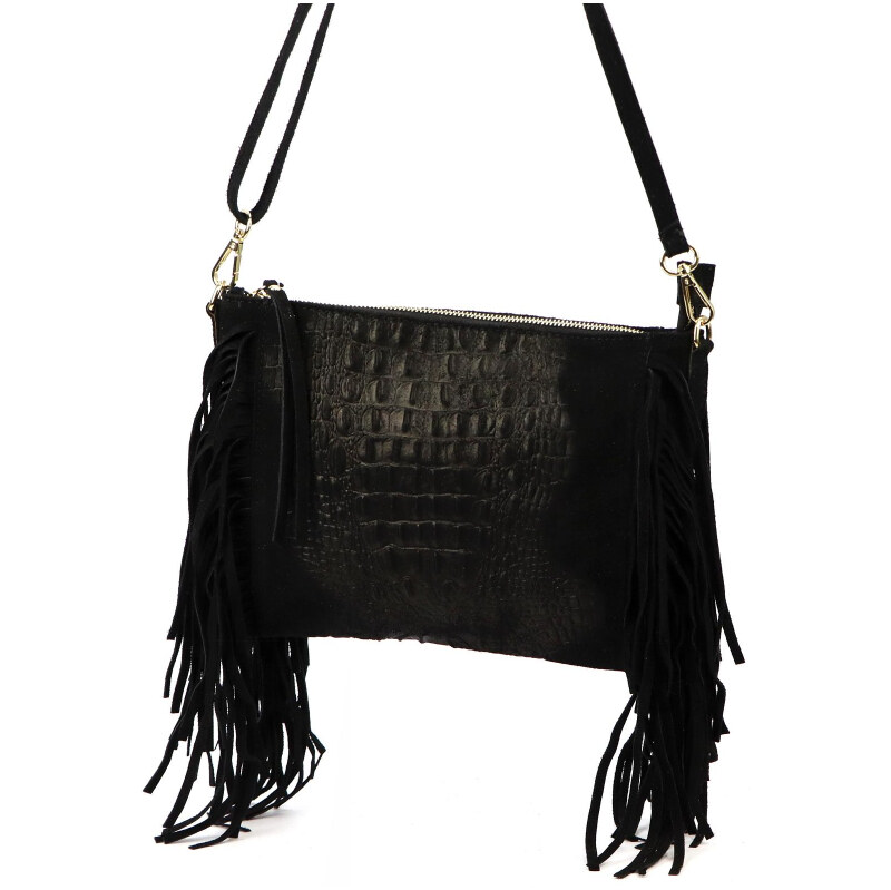 Kožená kabelka Luka čierna KZ2259650 66269278