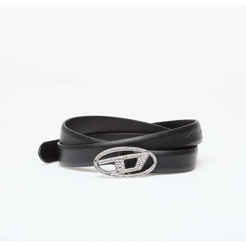Opasok DIESEL Oval D Logo B-1Dr Strass 20 Belt Black 85 66269411