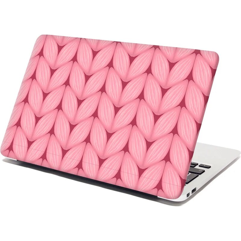 Sablio Samolepka na notebook Ružové pletenie z vlny 65100005