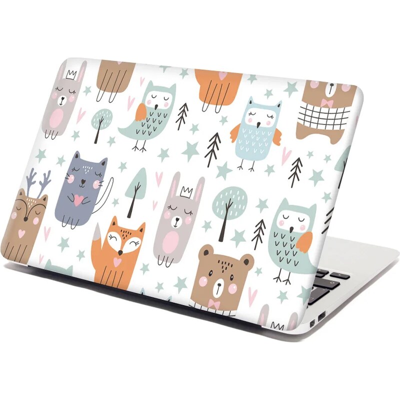 Sablio Samolepka na notebook Animovaná Lesné zvieratká 65095482