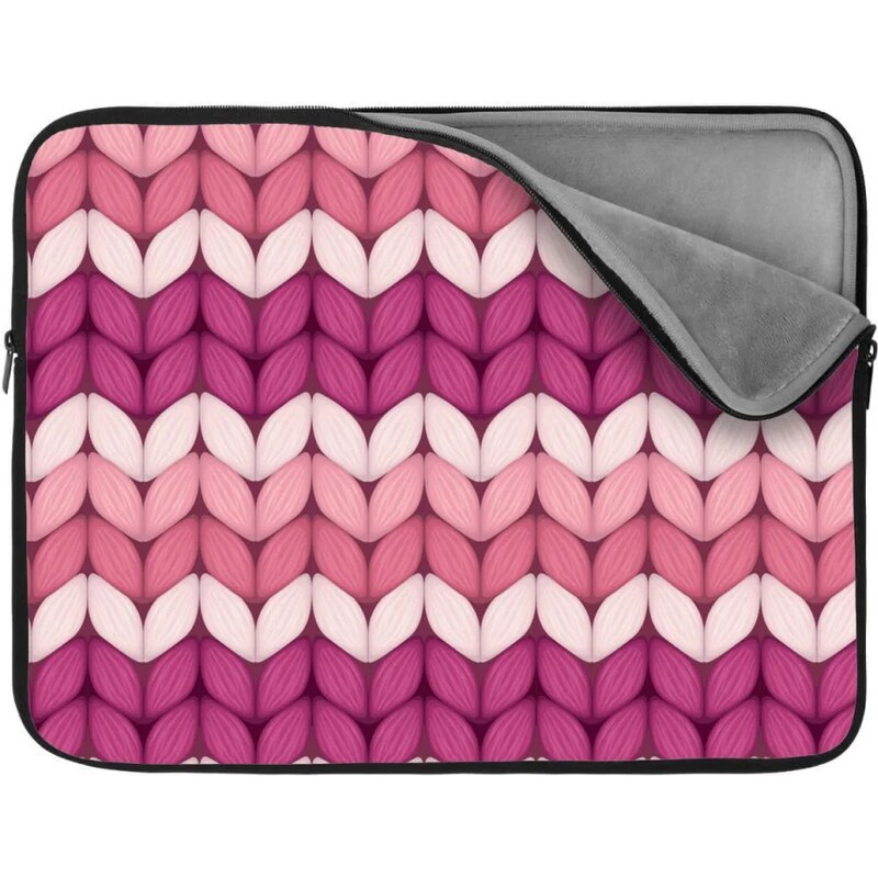Sablio Obal na notebook Striedajúce ružové pletenie 65430307