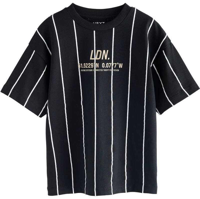 Next Tričko čierna / biela 66274636