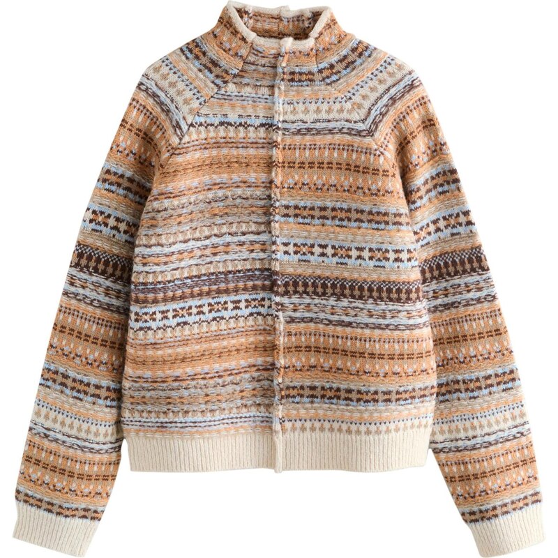 Next Sveter béžová / farba ťavej srsti / svetlomodrá / tmavohnedá 66274665