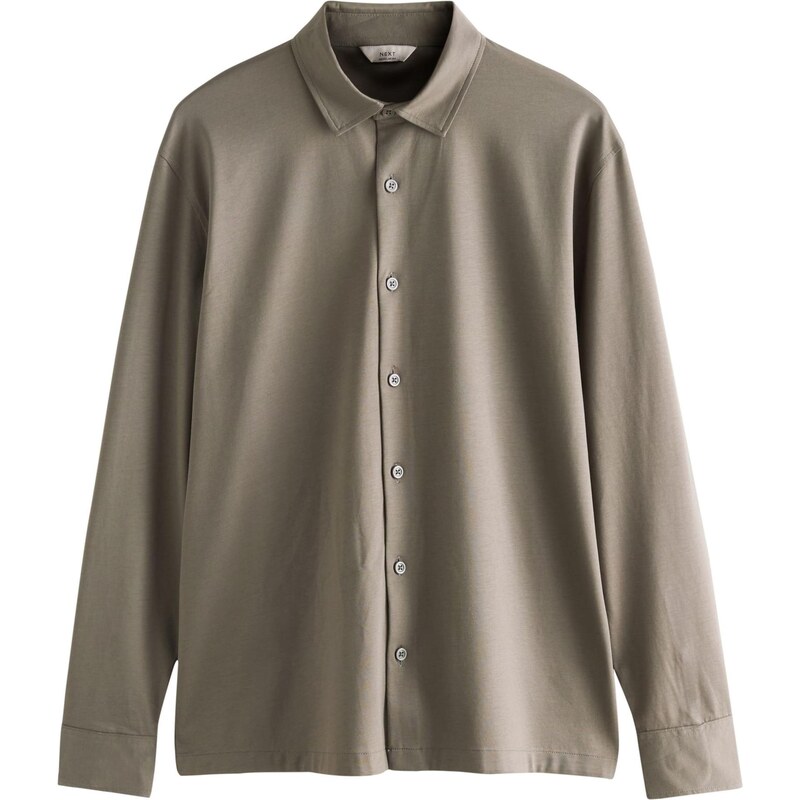 Next Košeľa Supima svetlohnedá 66274675