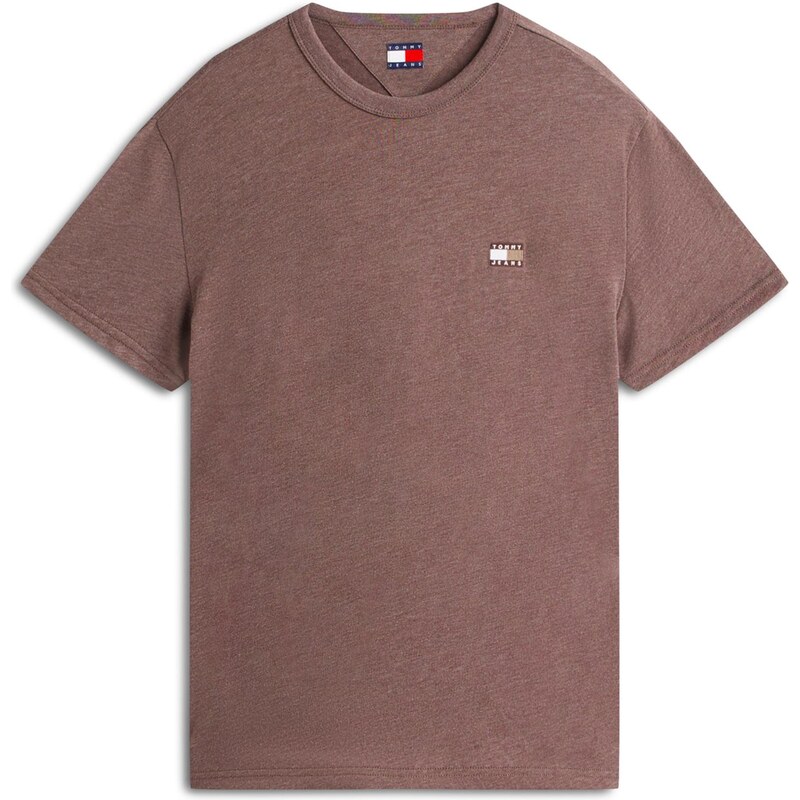 Tommy Jeans Tričko tmavobéžová / hnedá / biela 66274801