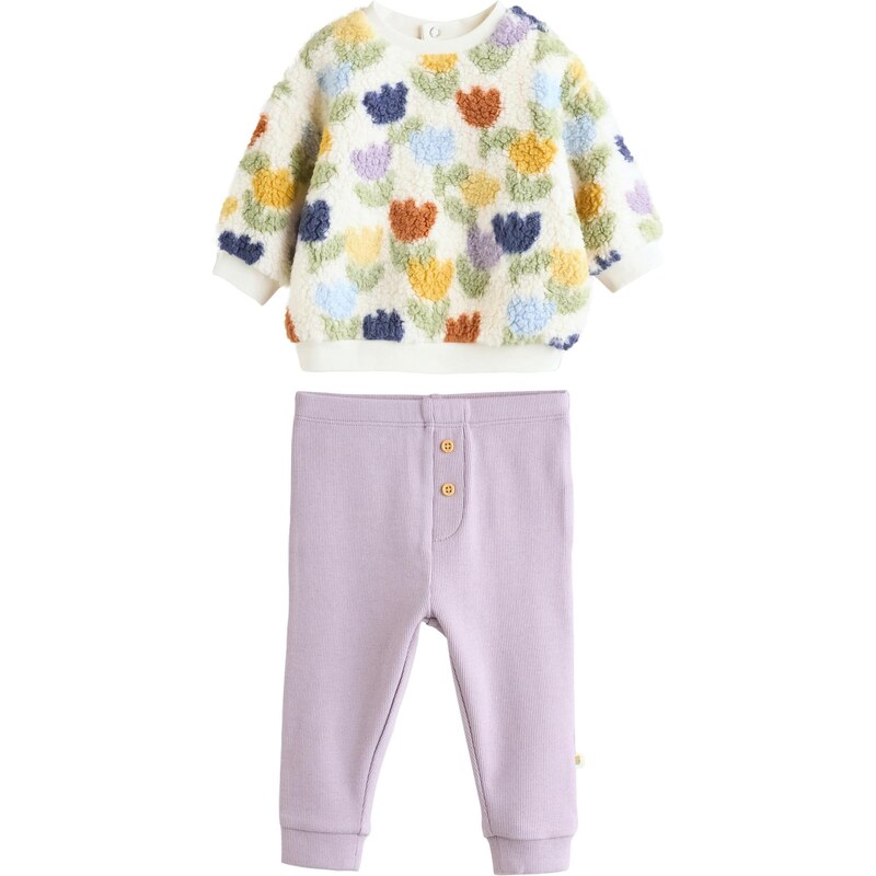 Next Set námornícka modrá / svetlozelená / orgovánová / biela 66274808