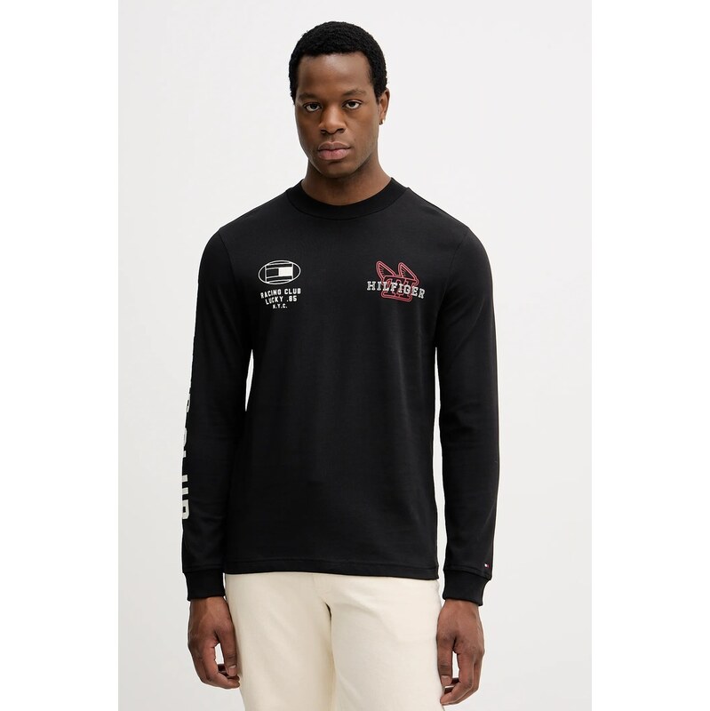 Bavlnené tričko s dlhým rukávom Tommy Hilfiger 66276691