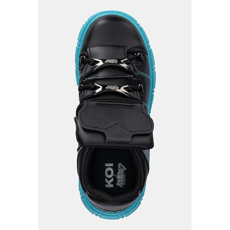 Tenisky Koi Footwear AC18 Android Miku x Hatsune Miku čierna farba ...