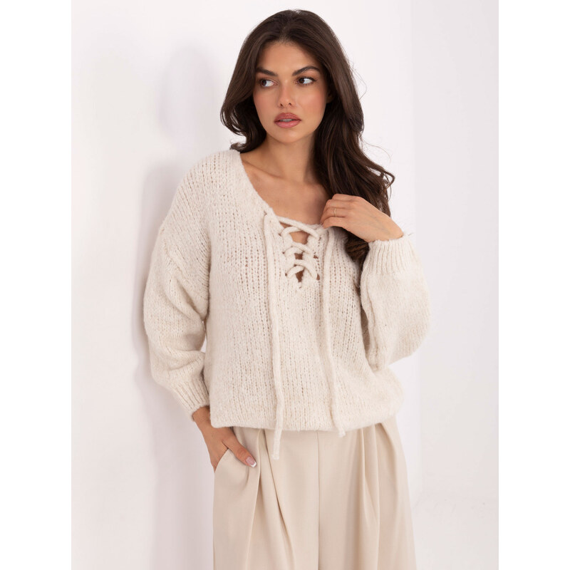 Italy Moda Sweater-MI-SW-0919.18-light beige 65960432