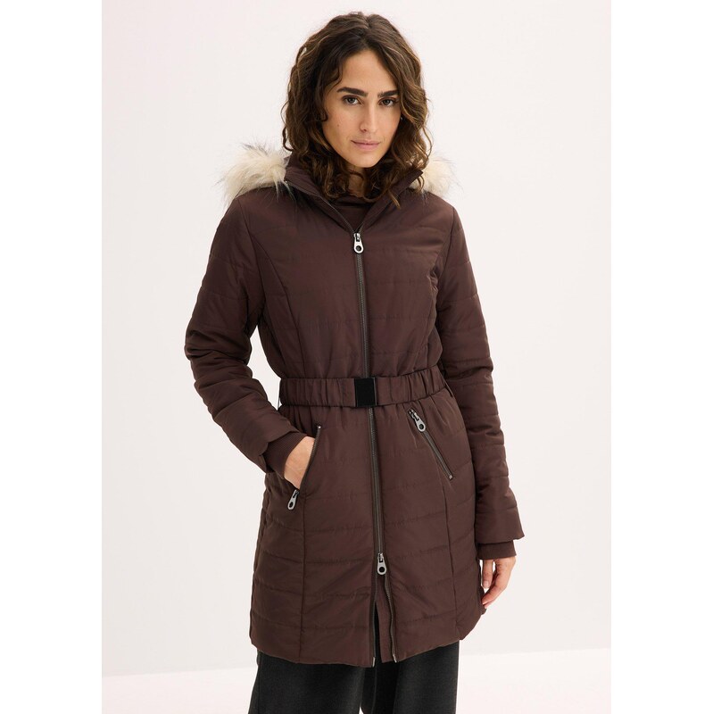 bonprix Prešívaná bunda, farba hnedá 66840545