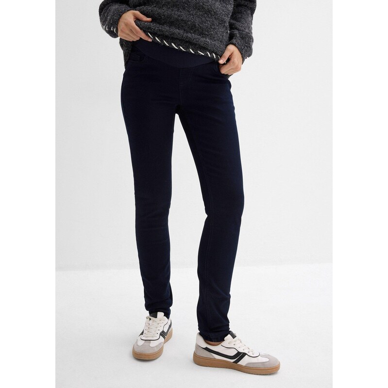 bonprix Materské džínsové legíny, so strečom, Skinny, farba modrá 66295228