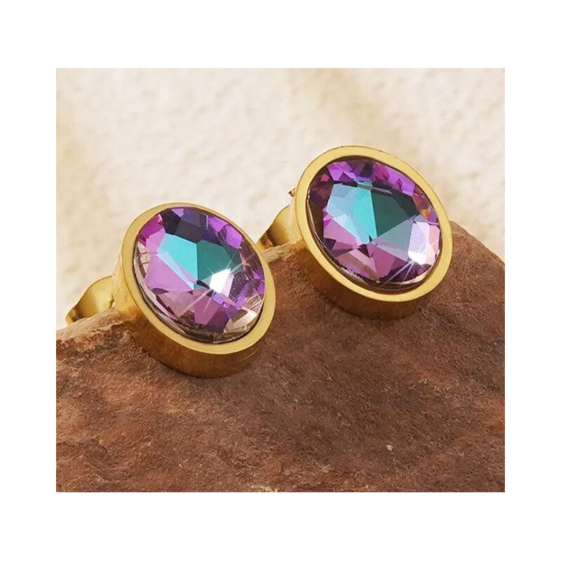 Oceľové náušnice Glare 558 66293493