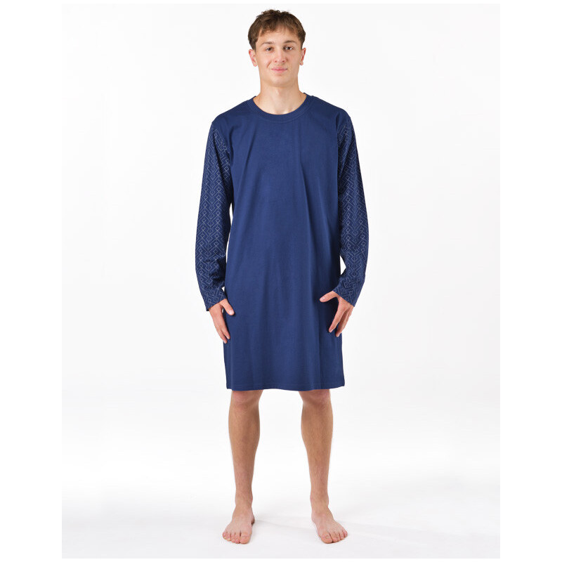 Pánska nočná košeľa Gino modrá (79203-DCMMxB) 66294181