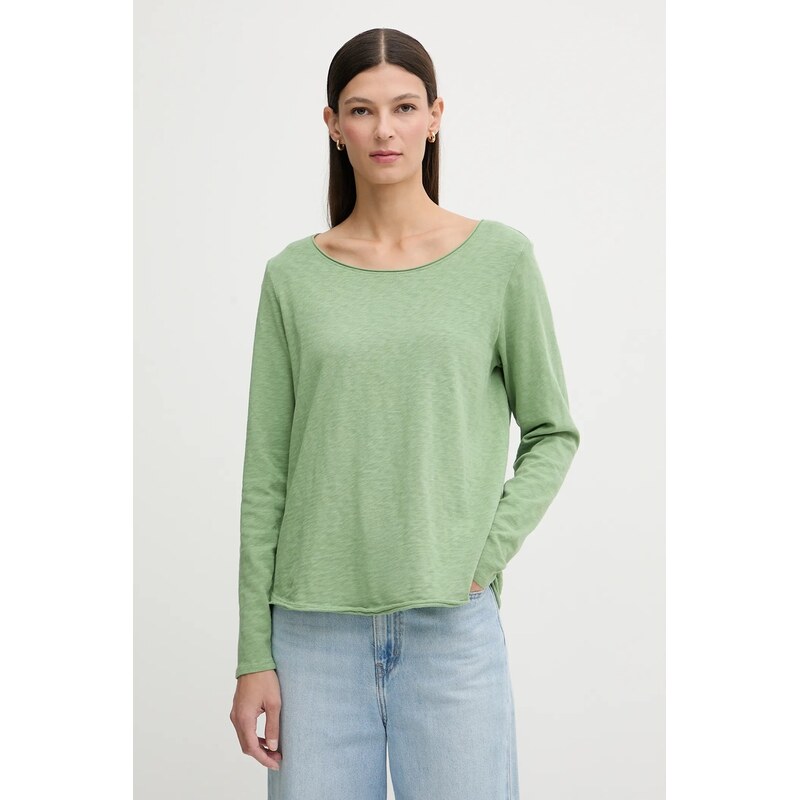 Bavlnené tričko s dlhým rukávom Marc OPolo 66515225