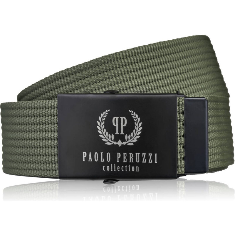 Paolo Peruzzi Pánsky klasický opasok 95 cm | olivová PW-29-95 66295035
