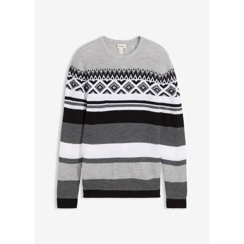 bonprix Nórsky pulóver, farba čierna 66295222