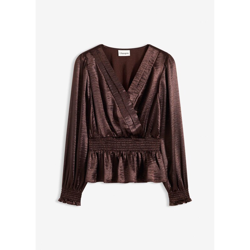 bonprix Tuniková blúzka, farba hnedá 66295221
