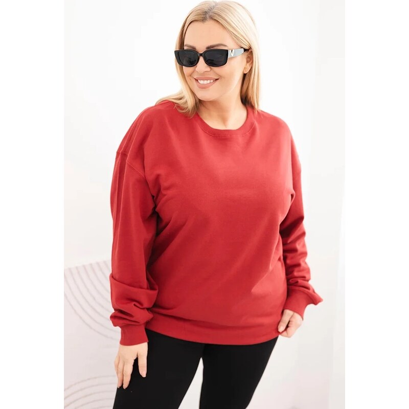 Kesi Dámska mikina s kruhovým dizajnom Plus Size bavlnená basic s 66362648