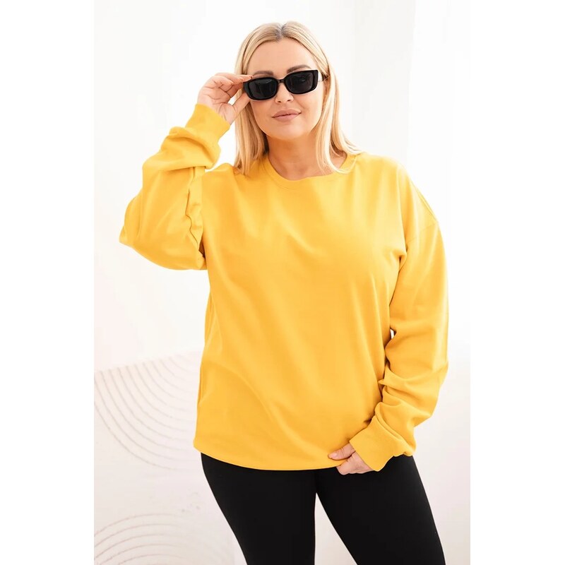 Kesi Dámska mikina s kruhovým dizajnom Plus Size bavlnená basic s 66700485
