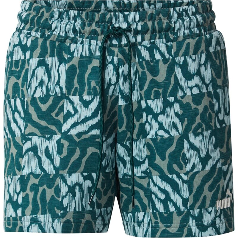 PUMA Športové nohavice Ess svetlomodrá / zelená / biela 66298179