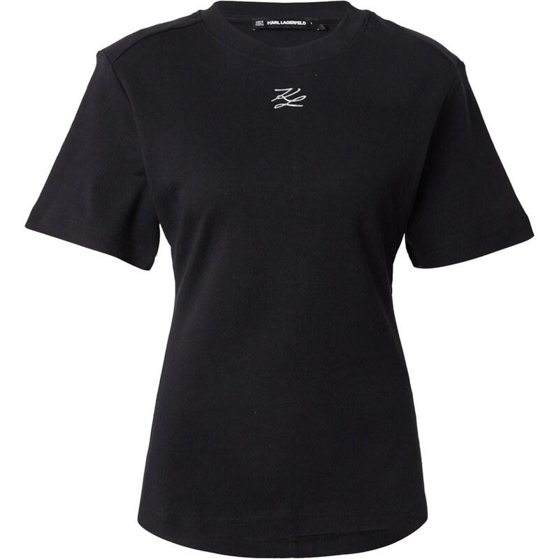 Karl Lagerfeld Tričko čierna / biela 66298323