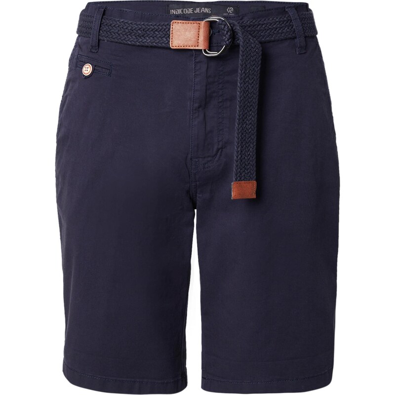 INDICODE JEANS Chino nohavice INConor námornícka modrá 66298376