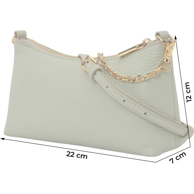 Coccinelle Taška cez rameno AURA pastelovo zelená 66298532