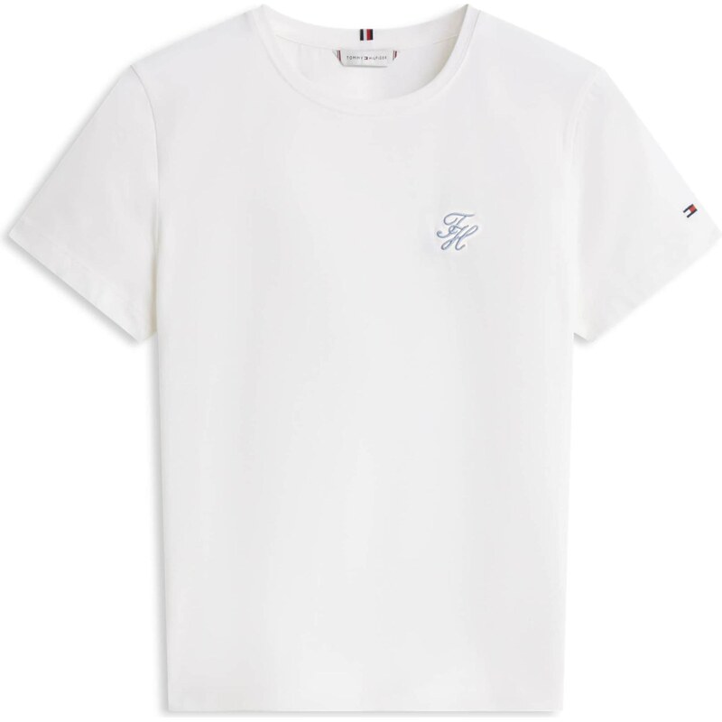 TOMMY HILFIGER Tričko svetlomodrá / brusnicová / biela 66299328